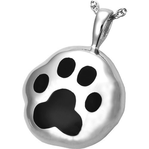 Paw Print Dog Ash Holder Cremation Urn Pendant Necklace Jewelry ...