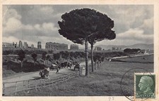 A183 Italy 1932 Rome Rome Via Appia Carriages vintage postcard