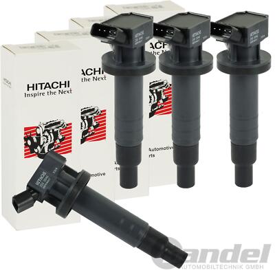 4 HITACHI ZÜNDSPULE passend für TOYOTA AURIS AVENSIS T25 COROLLA E12 RAV 1.4-1.8