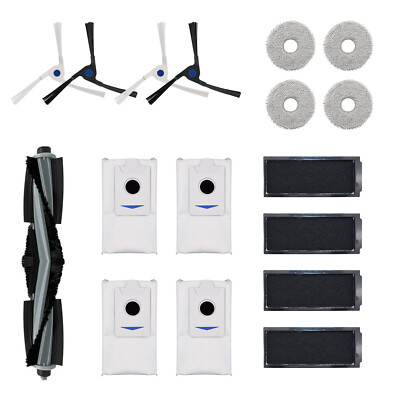 Roller Brush Side Brush Mop Dust Bag Filter Accessories For ECOVACS X2/X2 Pro