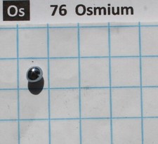 Lichtbogengeschmolzene Osmium Metall 99,95% 1,55 Gramm Metal Element 76