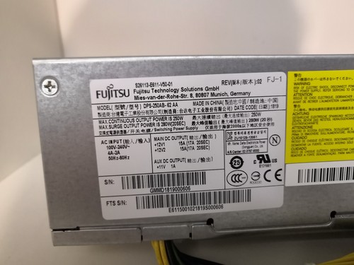 Fujitsu Netzteil PC S26113-E611-V50-01 bis 280W DPS-250AB-62 AA ESPRIMO E710 - Bild 6 von 7