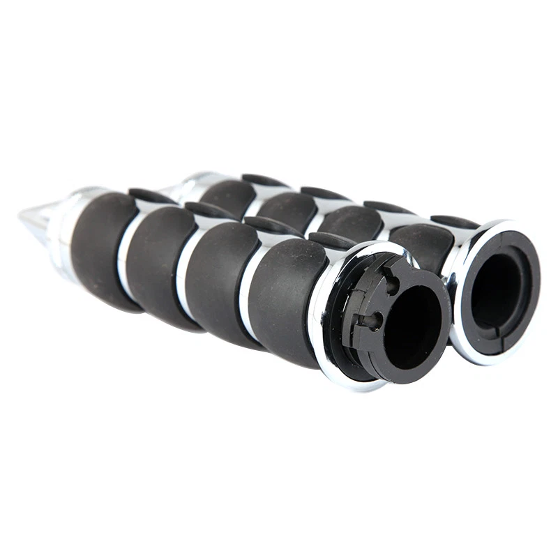 Cruiser 1" Handle Bar End throttle Grips Chrome For Honda Shadow ACE 750 1100 - Image 4 of 4