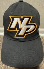 NHL Nashville Predators Men's Button Snap Adjustable Fanatics NP Block Logo Hat