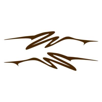 Pair Set Pinstripes, Vinyl Decal Sticker, Multiple Colors & Sizes #7450