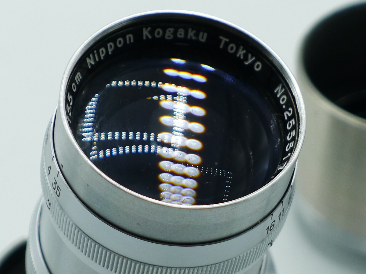 [MINT] Nippon Kogaku Tokyo/Nikkor 13.5cm 1:3.5 rangefinder lens Occupied  Japan.