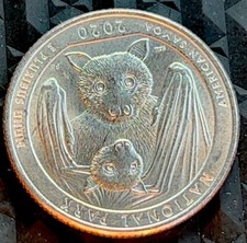 2020 P American Samoa FRUIT BAT National Park Quarter Mint RARE !