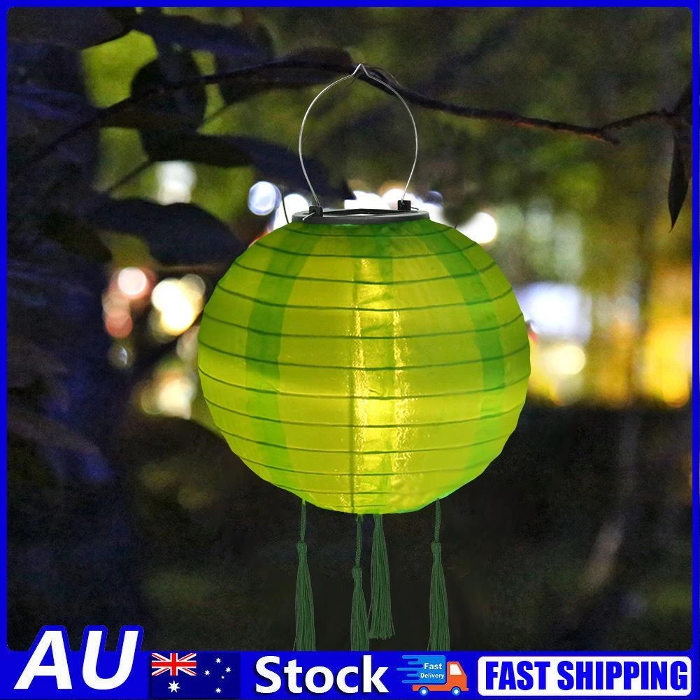 Green solar sale lantern