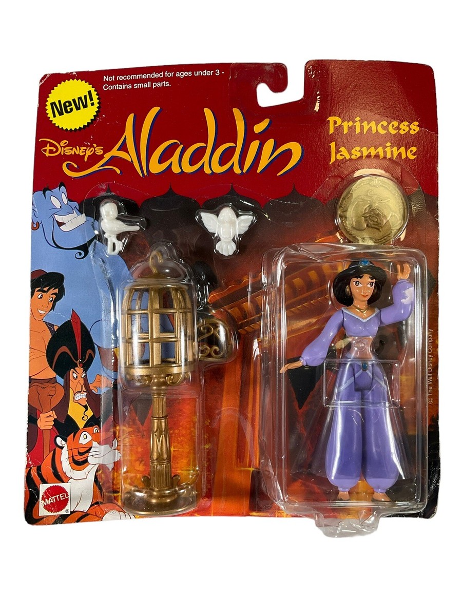 NIB VINTAGE DISNEY'S ALADDIN MATTEL Jasmine, Prince Ali, Sultan