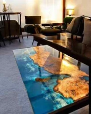 Handcrafted Epoxy Resin Table A Unique Blend of Art and Functionality epoxy Top