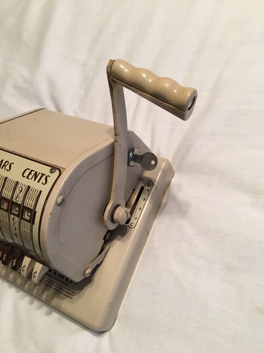 Vintage Paymaster Series X-550 Check Writer 7 Column with