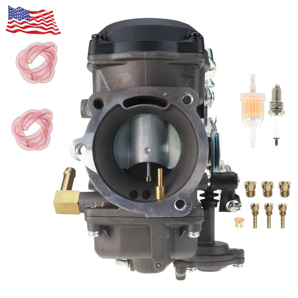 Carburetor + Choke Cable For Harley-Davidson Sportster 883 1200 XL883 XLH1200 CV - Image 4 of 4