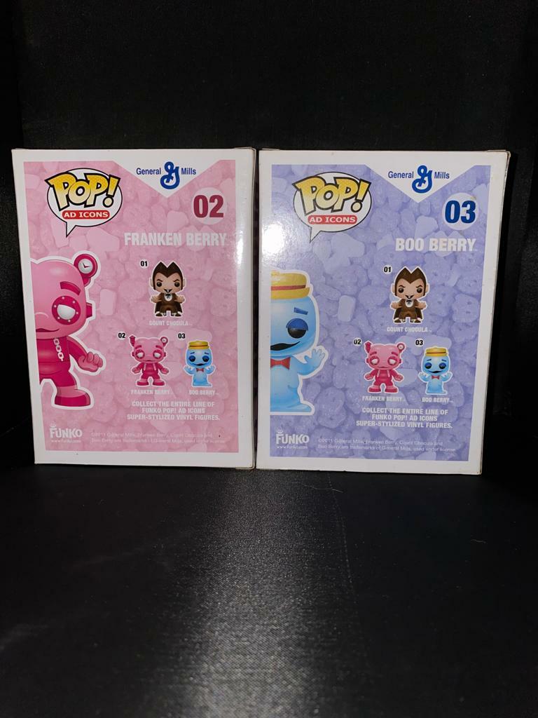 Funko POP AD ICONS! General Mills - FRANKEN BERRY #02 & BOO Funko POP AD ICONS! General Mills - FRANKEN BERRY #02 & BOO