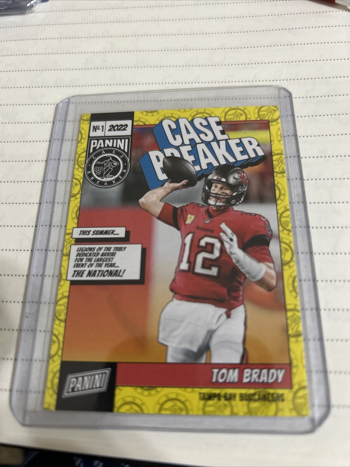 2022 Panini National Convention - Case Breaker #CB1 Tom Brady /199