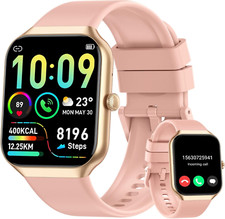 Smart Watch for Women Answer/Make Calls, 1.96" HD Fitness Watch with Heart Rate
