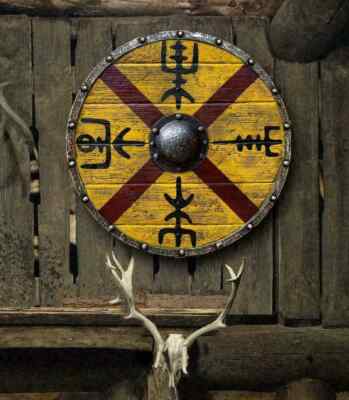 Christmas King Medieval Authentic Viking Shield Red Kite Templar Shield