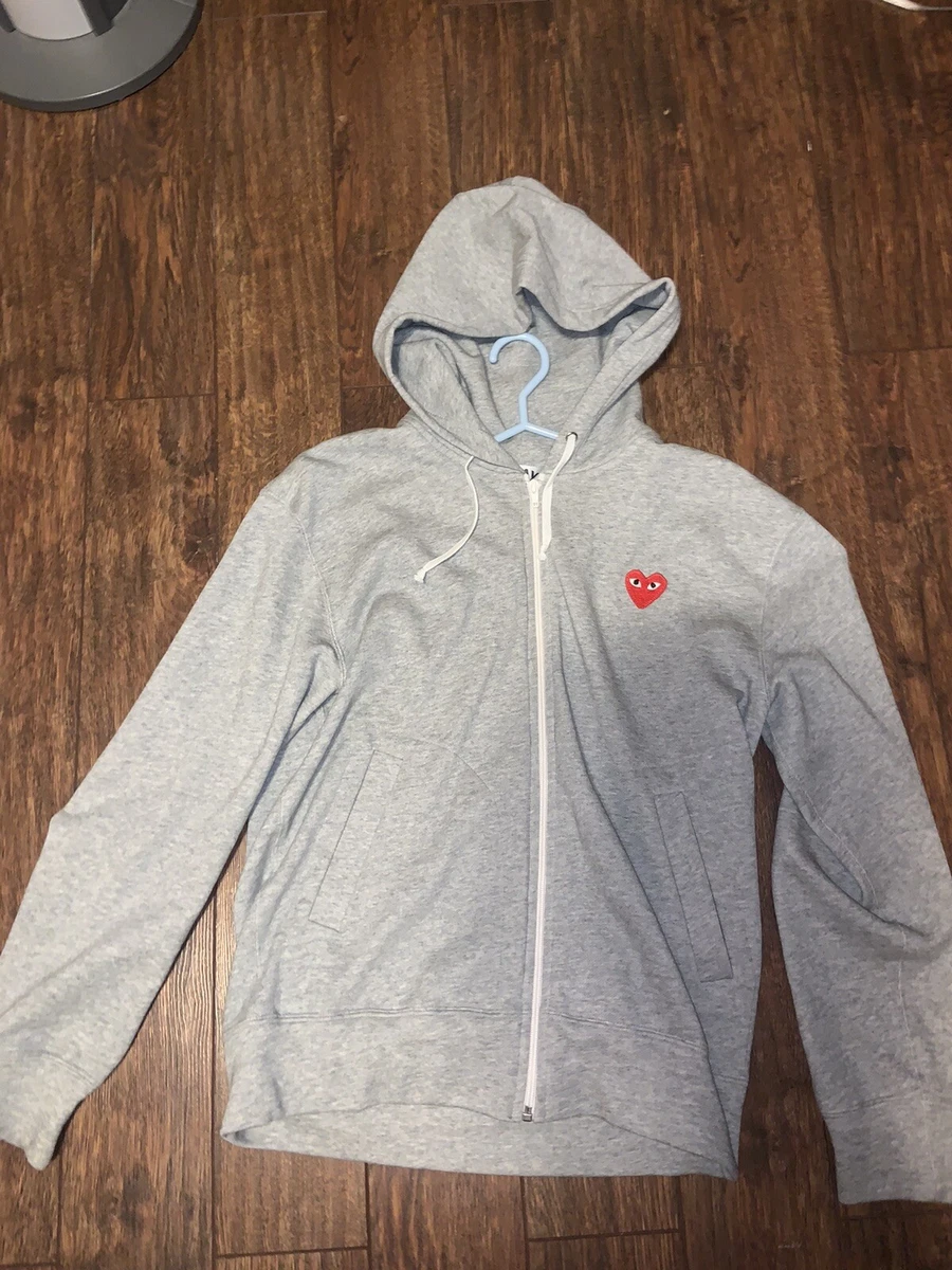 cdg grey hoodie