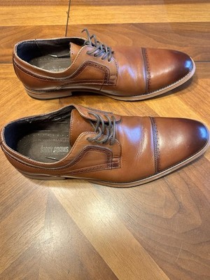 STACY ADAMS Cognac Brown DICKINSON DRESS SHOES Oxford Cap  display picture 3