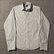 Untuckit Slim Fit Wrinkle Free Shirt Mens Small Plaid Long Sleeve Button Up
