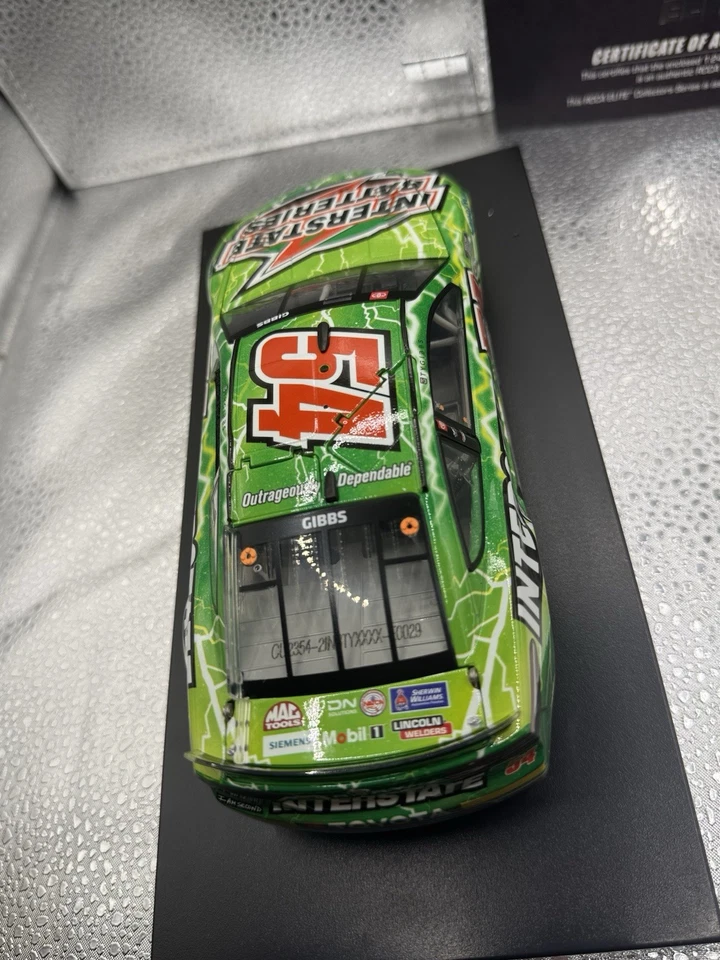 Baterías interestatales 1/24 Elite 2023 #54 Ty Gibbs verde Toyota Camry diecast 029 Foto 4 de 4