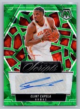 Clint Capela 2024-25 Panini Mosaic Scripts Green Ice #MS-CCA