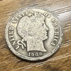 1906-S  Barber Liberty Head Dime 90% silver Actual coin