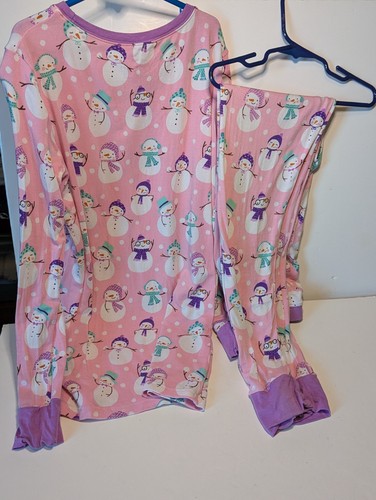Little Sleepies Two Piece Long Sleeve Snow Much Fun Youth Size 16 Bamboo PJ Set - Picture 2 of 7