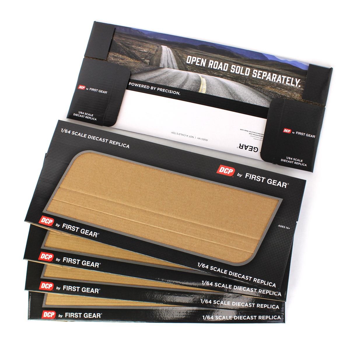 Партия из 6 пустых коробок для полуприцепов DCP First Gear 1/64 с полуприцепом-тягачом DCPBOX6