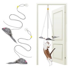2pcs Door Hanging Cat Toy Interactive Cat Toys For Bored Indoor Adult Cats Home