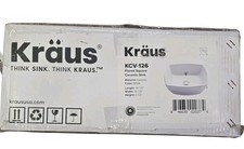 Kraus KCV-126 Square Ceramic Over Counter Bathroom Sink, 16.5x16.5x6.6 inche NEW