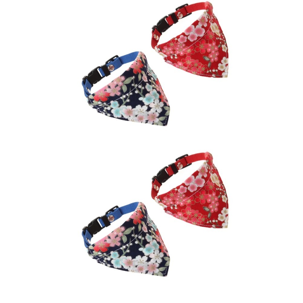 Set di 2 sciarpe per cani con collare e bandana