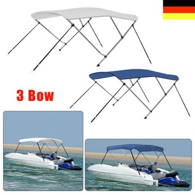 3 Bow Bimini Top Bootsverdeck Sonnenverdeck Sonnensegel140-196cm Breite Boot