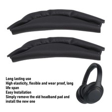 2PCS Headphone Headband Pad Soft Protein Leather DIY Headphone Head Top Cushion