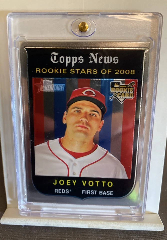 Joey Votto - 2008 Topps Heritage Chrome - Estrellas novatas de 2008 - #0203/1959 ⚾️⚾️ Foto 2 de 4