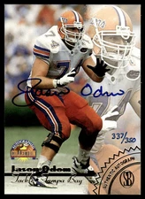 1996 Scoreboard Jason Odom  Auto /350 Gators *Noles2148*