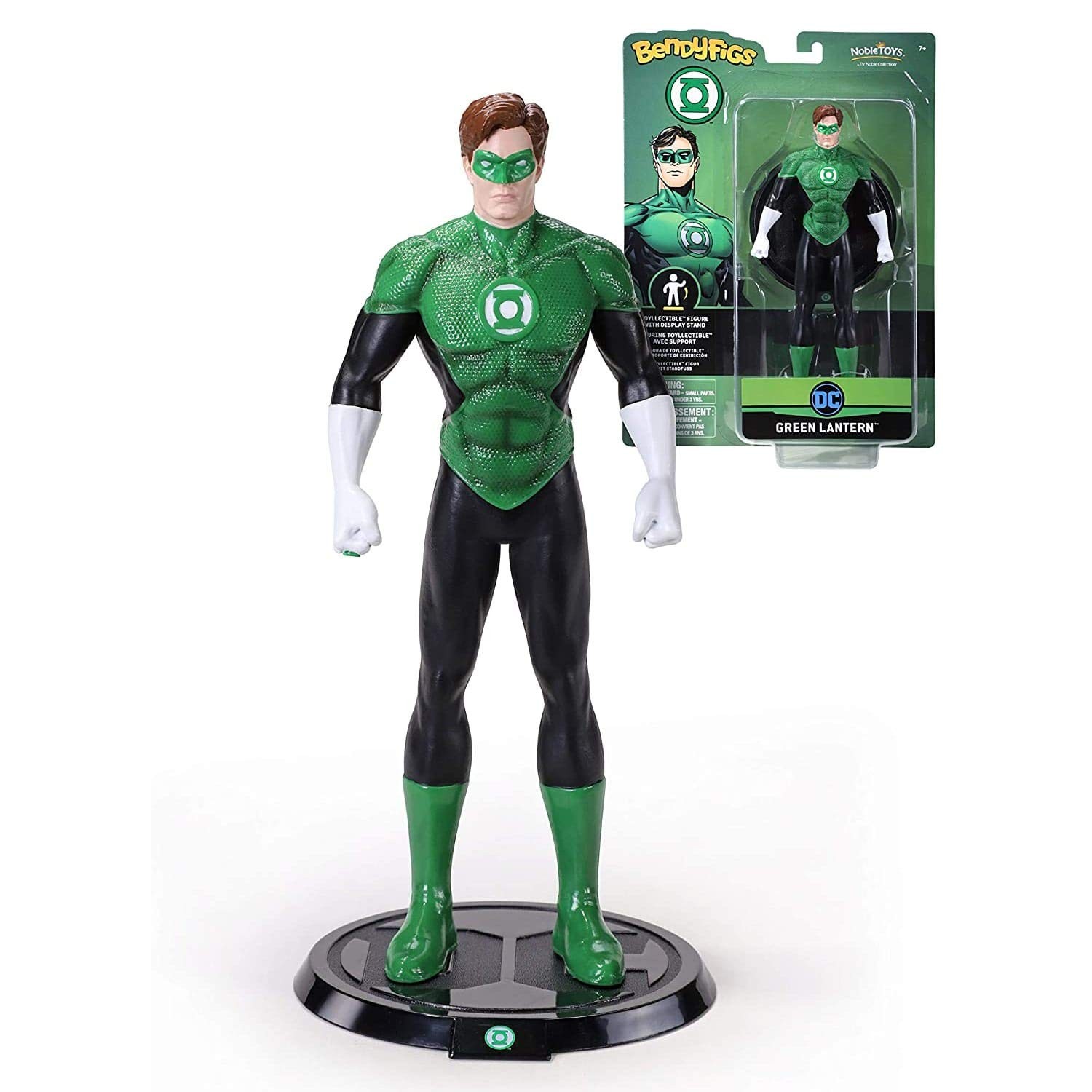 Благородная коллекция DC Bendyfigs Green Lantern - Официально лицензированный зеленый фонарь 75 дюймов 19с 3890₽