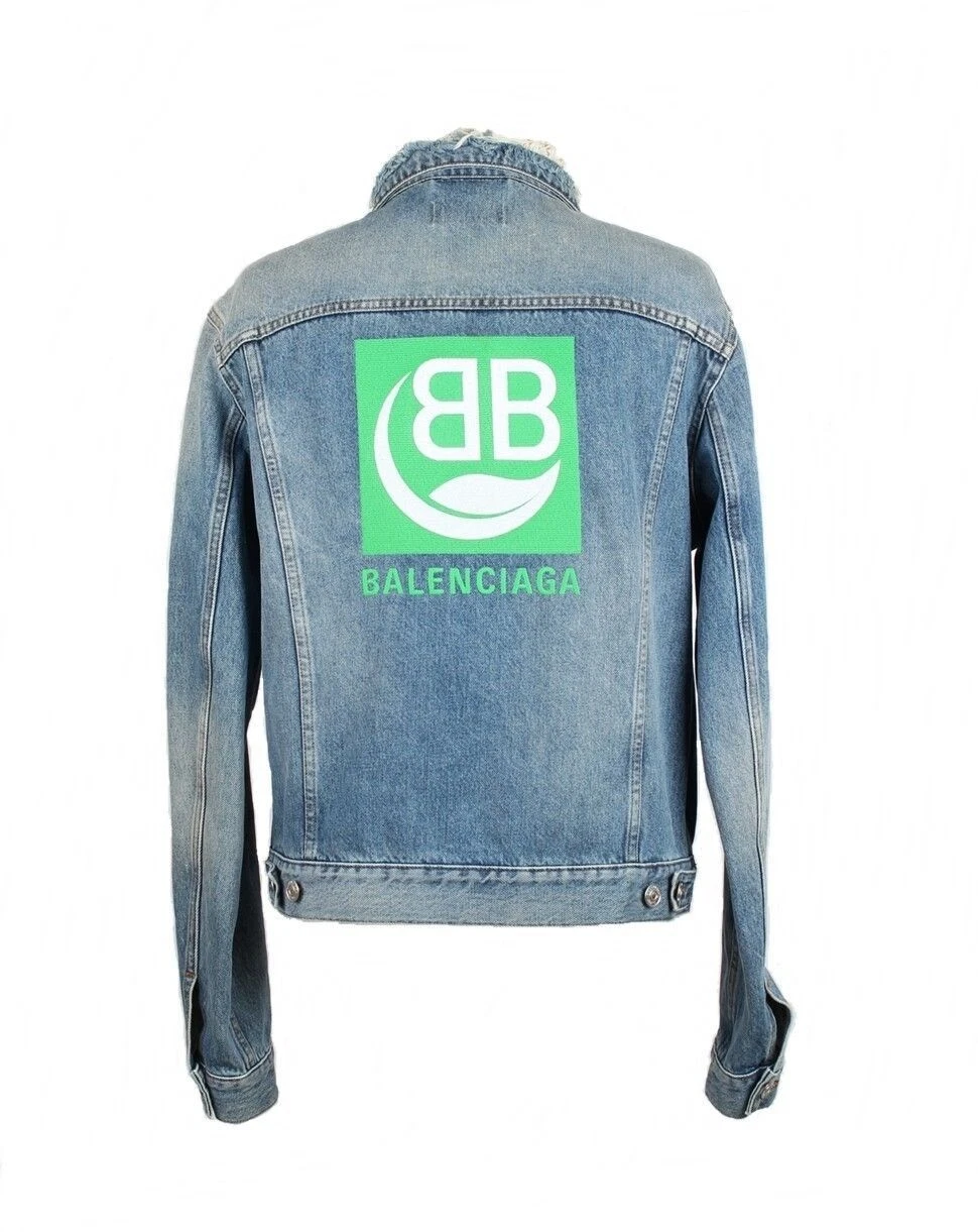 Giacca denim Balenciaga BB logo 12345 73507387