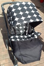Mamas & Papas Sola Single Seat Pushchair - Black and White