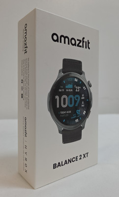 Amazfit - Balance 2 XT Smartwatch 47mm Silicone - Gray / Black - New