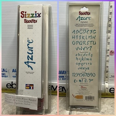 Sizzix Sizzlits ASURE UPPERCASE LOWERCASE Alphabet Numbers PUNCTUATIN Die Set 35