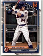 2024 Bowman Draft Trey Snyder #BD-138 New York Mets