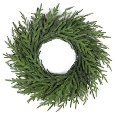  26 Inch Pine Wreath - Christmas Wreaths for Front Door - Real Touch Style-1