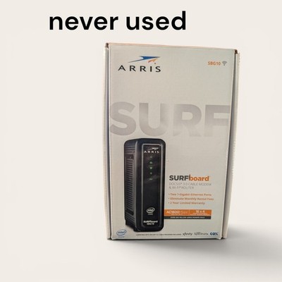 ARRIS SURFboard SBG10 DOCSIS 3.0 16x4 Gigabit Cable Modem & AC1600 Wi-Fi Router