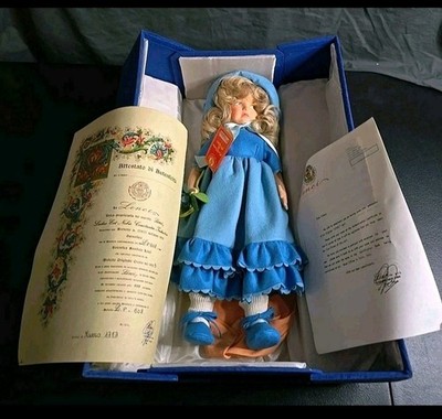 Lenci Doll Colette 19'' Tall Vintage With Box And Paperwork