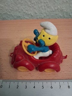 Driver Super Smurf 40210 Schleich Smurfs Peyo 1984 Rare HTF Good