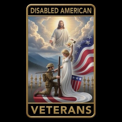 Disabled American Veterans License Plate Vinyl Sticker Size is 2.38  × 3.83  DAV
