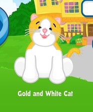 Webkinz Classic Gold and White Cat Adoption Code Only Messaged
