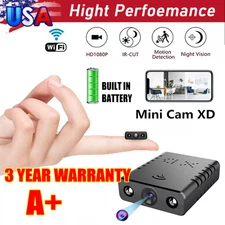 New Smart Mini Wireless WiFi Camera Home Security 1080P HD Night Cam WithBattery