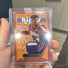 2003-04 Fleer Platinum Name Plates Chris Webber Game-Worn Patch Sacramento Kings
