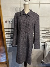 Kaliko Women Overcoat 💯 Wool Long size 16 Button Up VGC Dry Clean